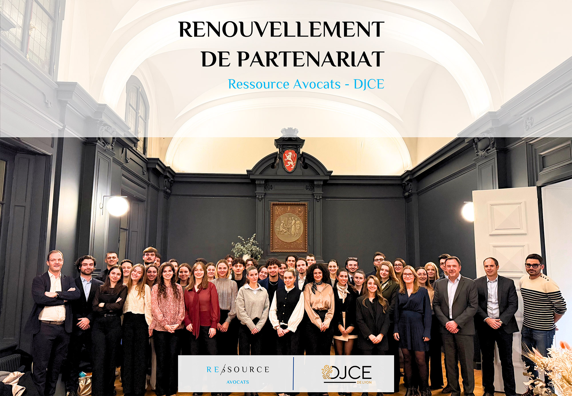 Renouvellement de notre partenariat avec l'association du DJCE de Lyon