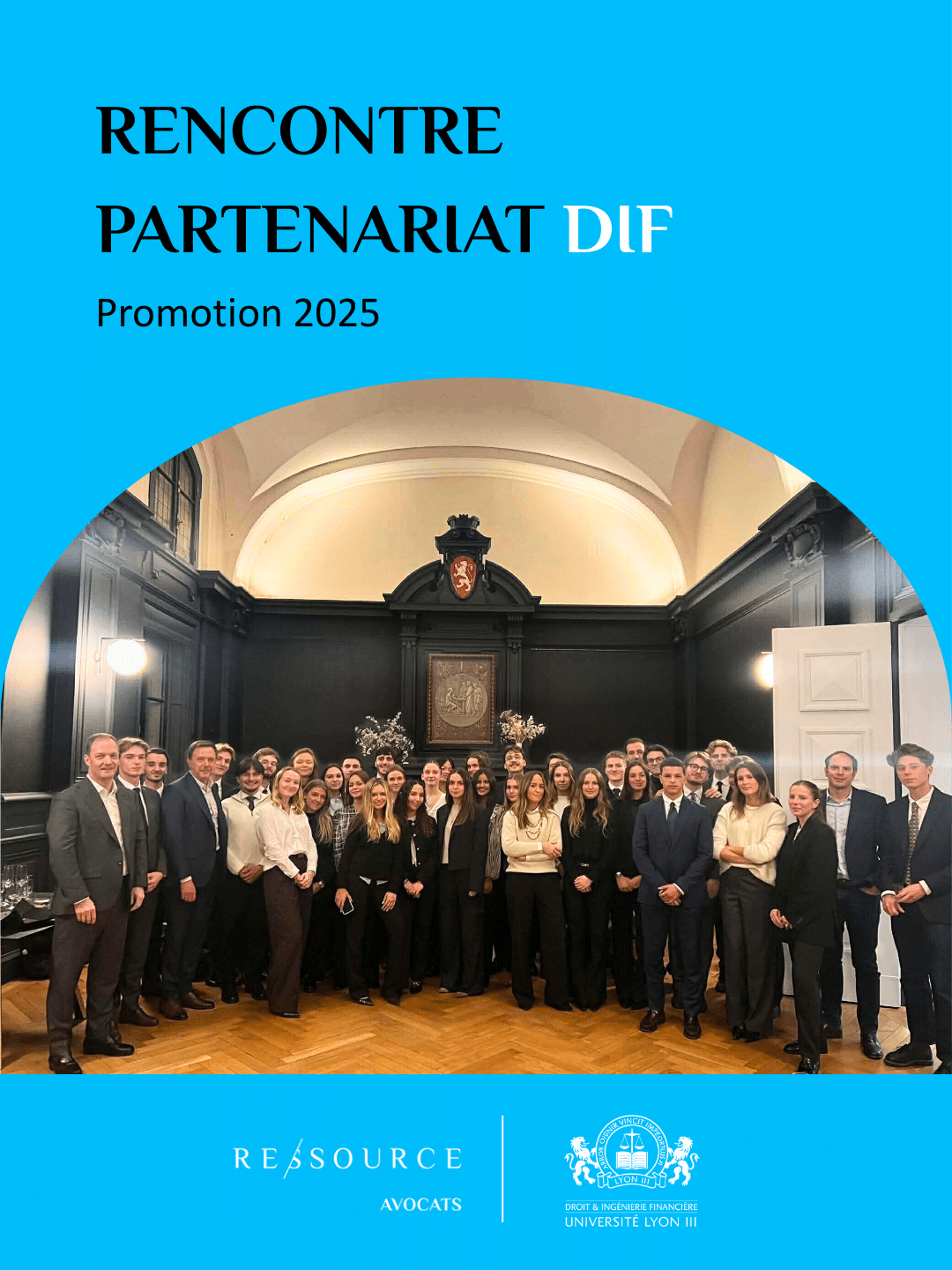 soirée de renouvellement de notre partenariat avec les étudiants du Master Droit et ingénierie financière – Promotion 2025